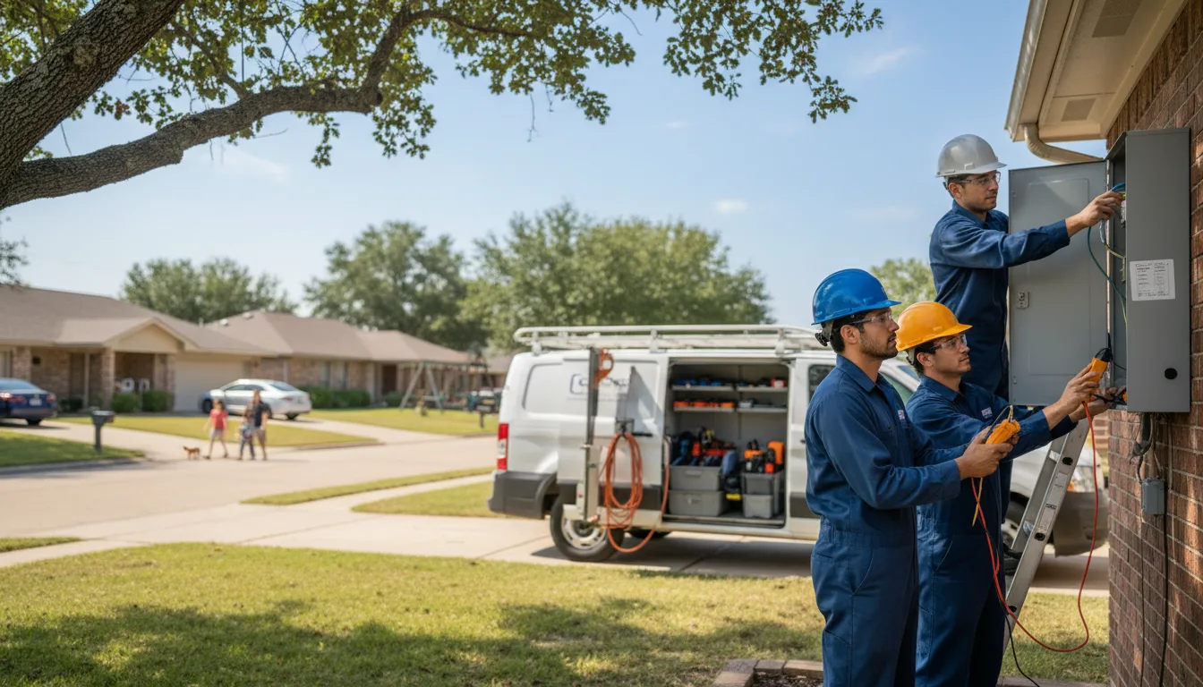 Certified electrician providing emergency electrical services in Darlington, WI